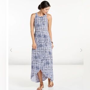 Toad&Co Sunkissed Maxi Dress Thistle Herringbone Size XS Purple UPF Protection